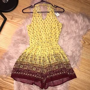 Hollister paisley romper